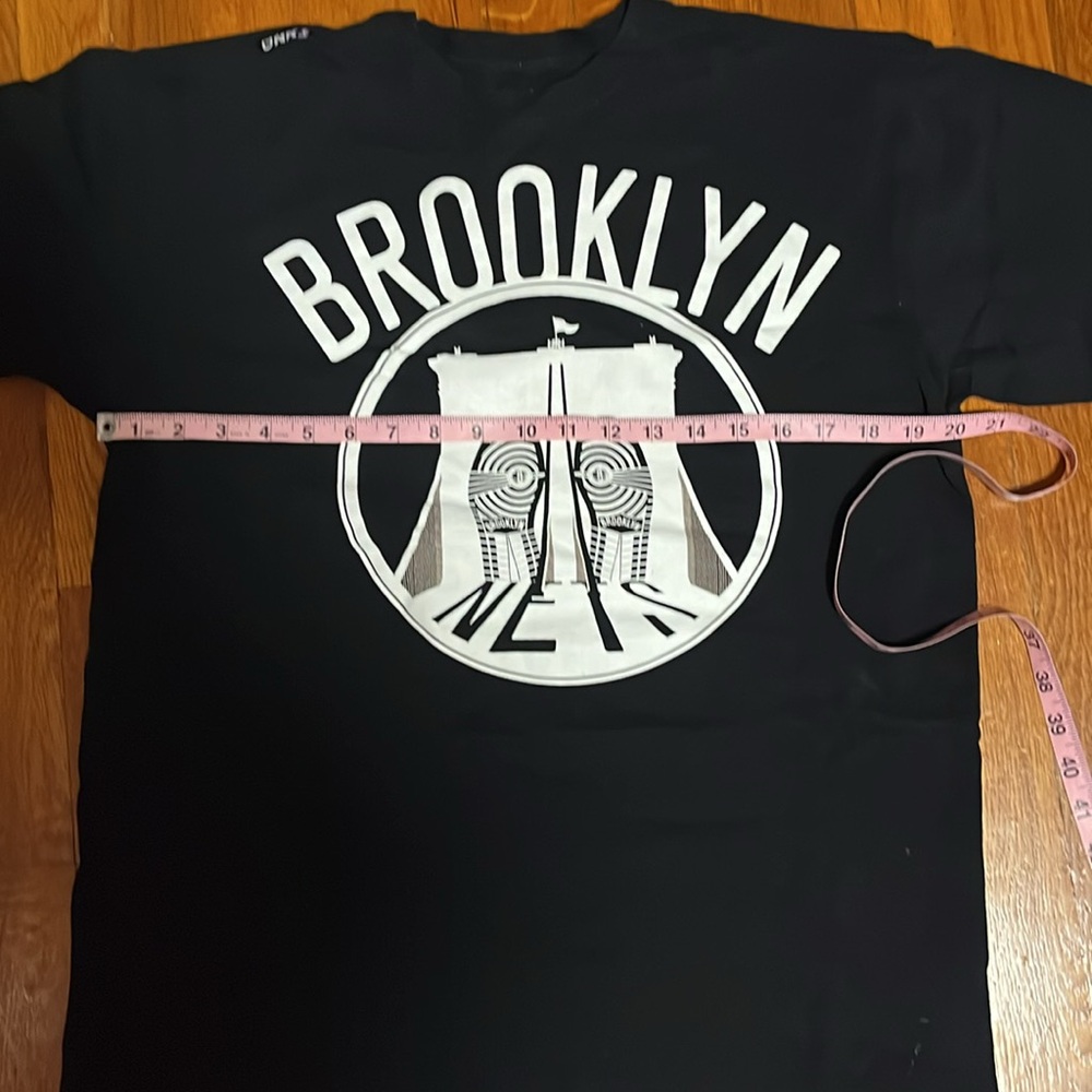NBA Brooklyn Nets Short Sleeve,black.  Washed & never worn  100% cotton